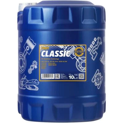 10 Litres MANNOL Classic 10W-40 Huile Moteur API SN/CH-4 ACEA A3/B4 JASO MA2 - Photo 1/2