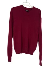 Original Lambswool by Evergreen Men's Sweater Sz M V-Neck Long Sleeve Hong Kong