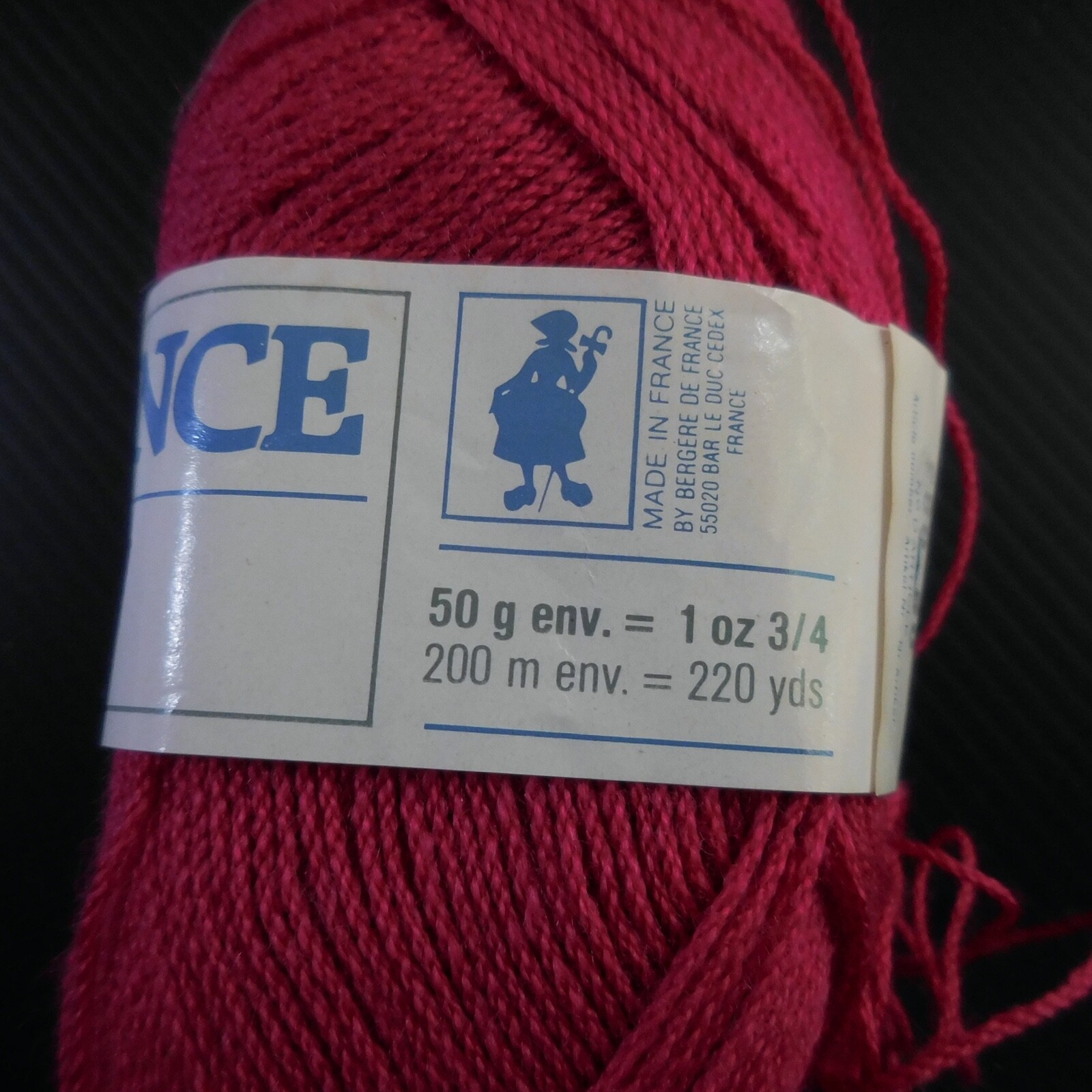 6 Pelotes Laine Bergère De France Cybelle Courtelle - Rouge Brique, Aiguilles 3, Crochet 2.5