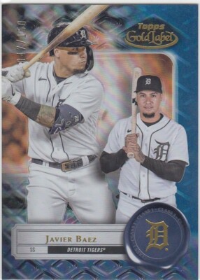 JAVIER BAEZ /150 TOPPS GOLD LABEL CLASS 1 BLUE DETROIT TIGERS #27 2022 22