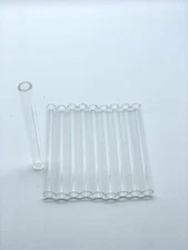 4.5"Long  ( 10 ) Pcs  Pyrex Glass Tubing  12mm OD 8mm ID 2mm Thick Wall