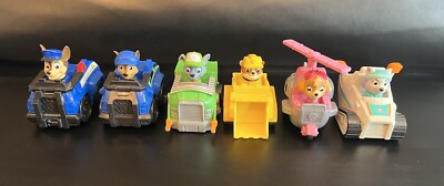 Paw Patrol Spin Master Racers Rescue Vehicles Set of 6 Chase Skye Rocky Rubble