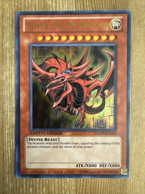 Yugioh - Slifer The Sky Dragon YGLD-ENG01 VLP Limited Ultra Rare