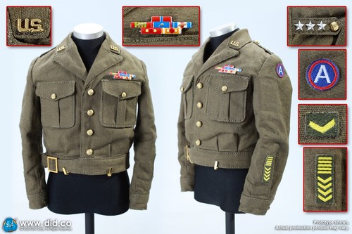 DID A80164+E60071 WWII US Army General George Patton & Accessory Kit 1/6 Figure - Picture 17 of 17