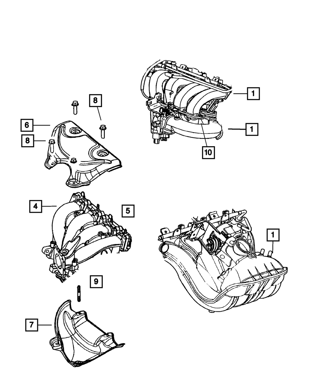 Genuine Mopar Exhaust Manifold Shield Upper 4792540AA