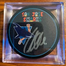 2021-22 SJ Sharks Mystery Puck February 17 Autograph Timo Meier Free Shipping