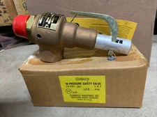 Hi Pressure Safety Valve 19-401-30 1” X 1” 125 Psi Air Conbraco