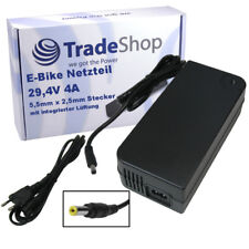 24V e-Bike Pedelec Akku Schnellladegerät 4A 29,4V mit 5,5x2,1mm Rundstecker
