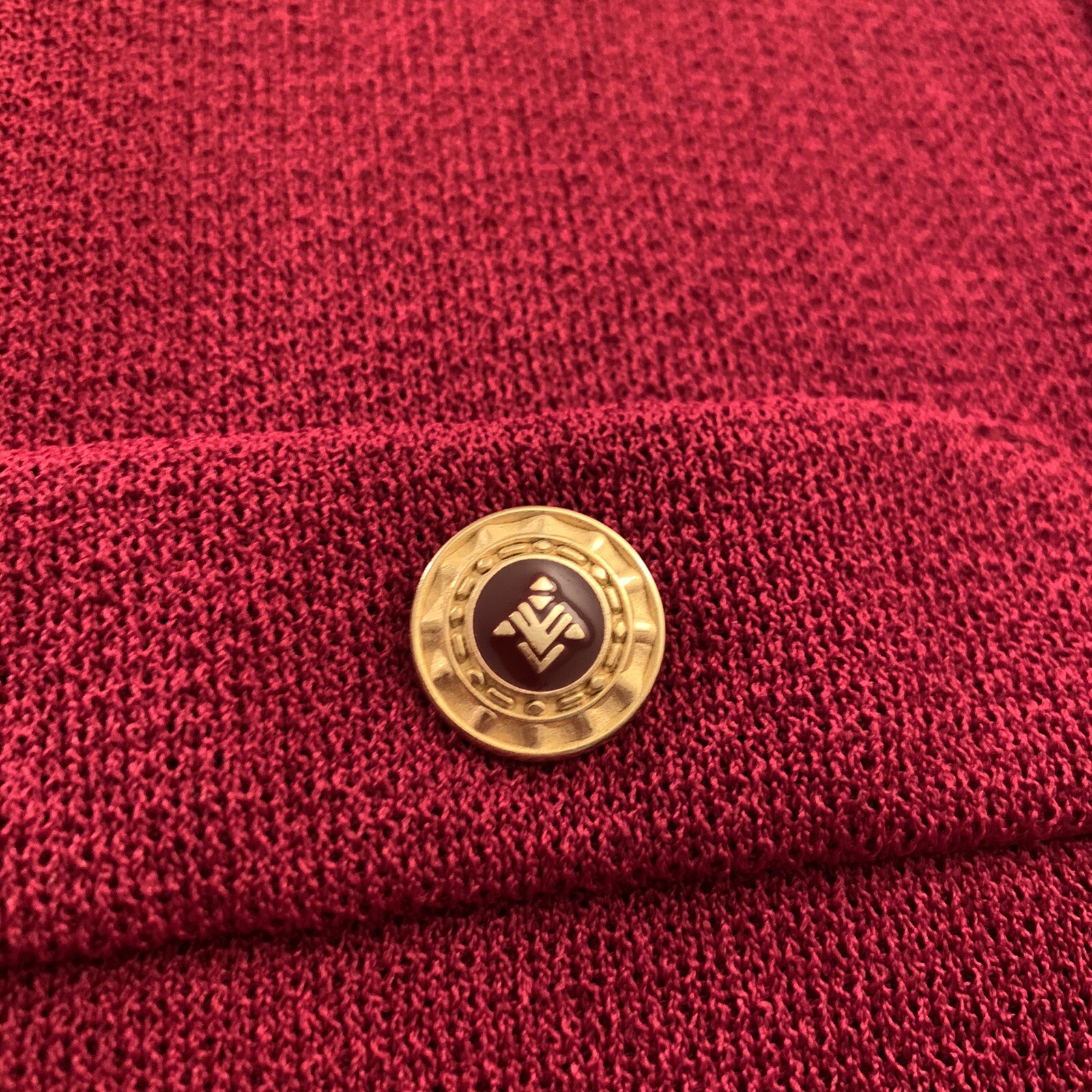 Castleberry Sweater Jacket Womens 14 Cardigan Button Red Knit EUC New? 👀🔥 image 7