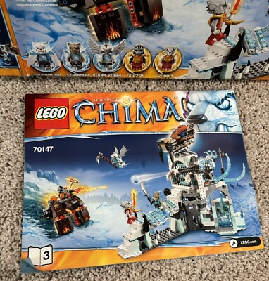 LEGO LEGENDS OF CHIMA Sir Fangar's Ice Fortress (70147) Empty Box