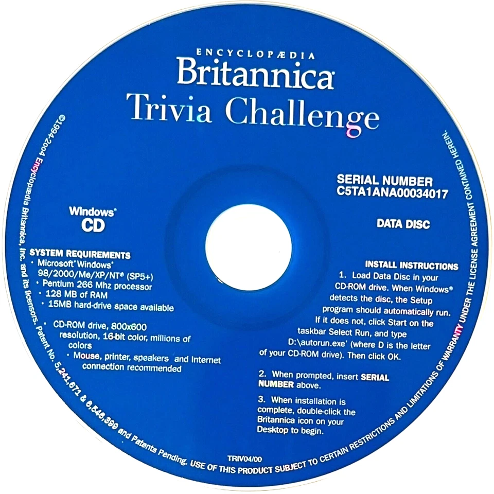 Encyclopedia Britannica Hollywood / Trivia Challenge - CD-ROM - LOT of 2 - Image 2 of 4