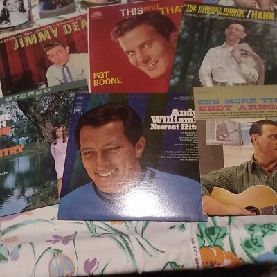 Lot of 6 Country Music LPs  -Arnold Williams Dean Snow Boone +