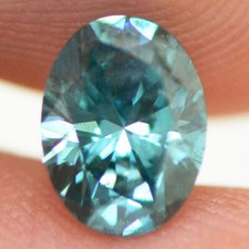 Oval Shape Diamond Fancy Blue Loose Certified Natural Enhanced SI1 1.02 Carat
