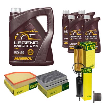 MANN Inspektionspaket 9 L MANNOL Legend Formula C5 0W-20 für BMW X5 xDrive40i 6