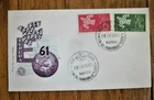ITALY EUROPA 1961 NAPLES DOVE OF PEACE STAMP SET ROMA CACHET FDC