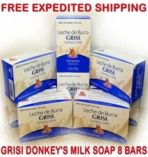 Jabón de leche GRISI DONKEYS barra perfumada 3,5 oz cara mano leche de Burra jabón 8 barras