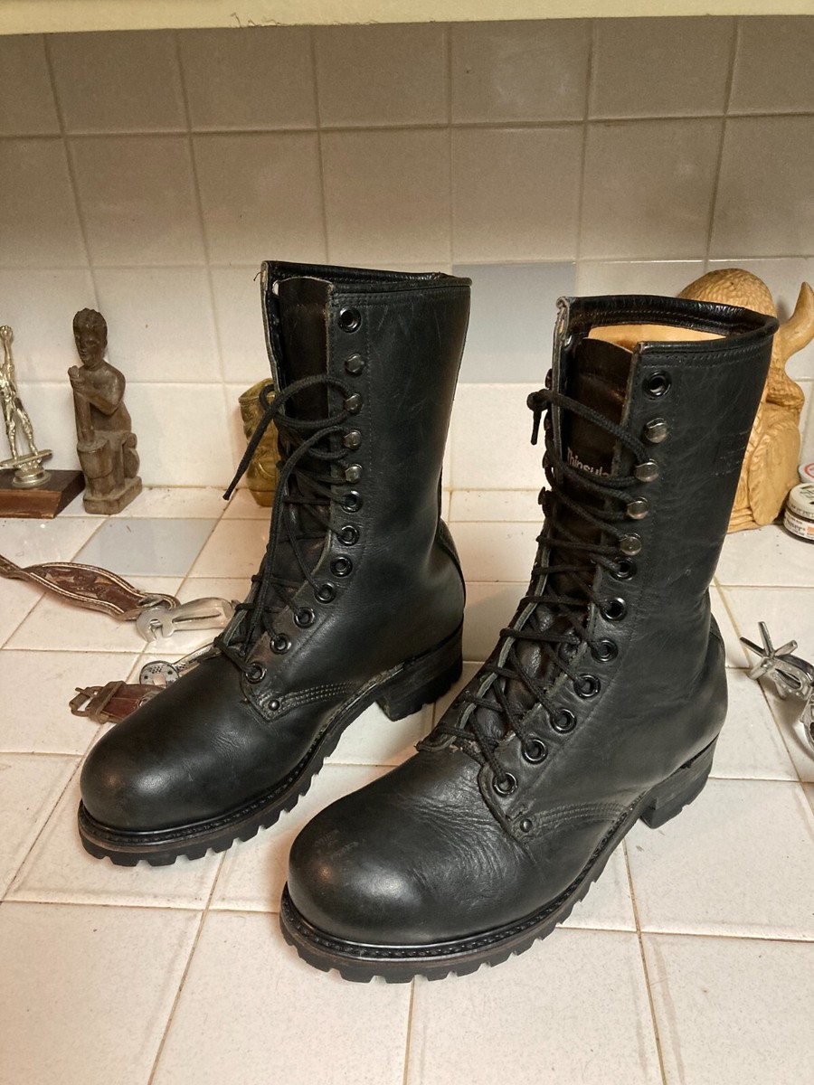 【Anyone more】Retro Half Boots Vintage Carolina Sub Zero Leather Boots 6.5 E Steel Toe