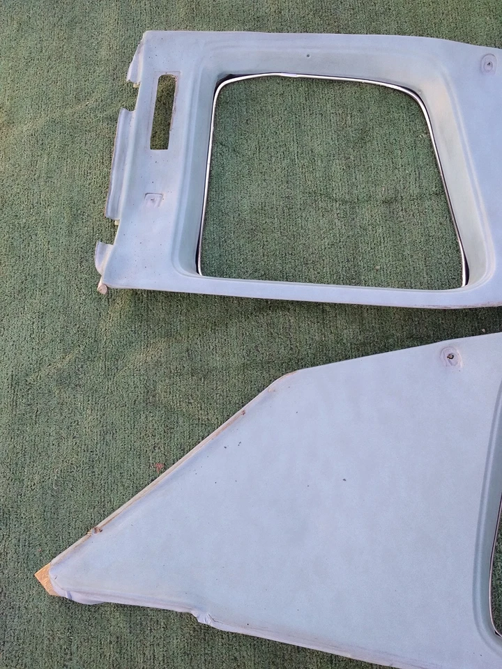 74 75 76 Cadillac 1974 cupé deVille paneles de vela interiores (azul claro) fabricante de equipos originales. Foto 3 de 4