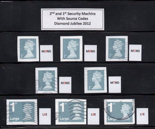 Diamond Jubilee 2012 Security Machins with Source Codes (FULL SET) Fine Used