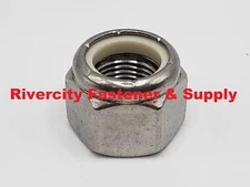 3/8-24 Stainless Steel Nylon Insert Stop Nuts 3/8x24 Nuts 3/8 x 24 Lock Nut