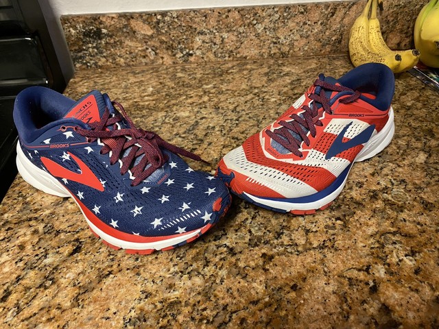 patriotic brooks running shoes