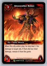 2011 World of Warcraft TCG: Twilight the Dragons Abysswalker Rakax #128