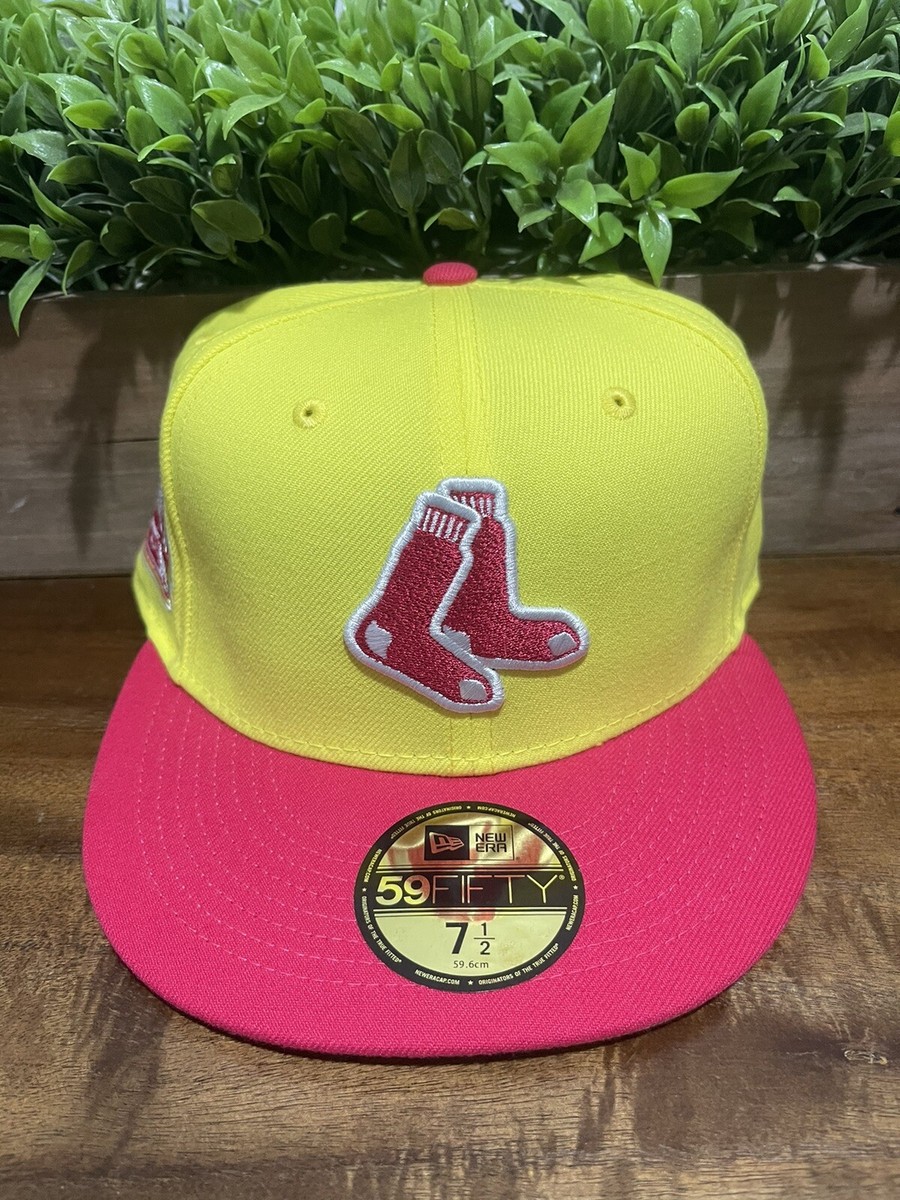 Boston Red Sox Pink Lemonade Fitted Hats Men's Boston Red Sox New