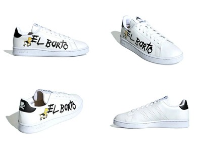 Adidas Advantage The Simpsons Shoes Leather White Black Mens Size 8 NIB  GZ5306 | eBay