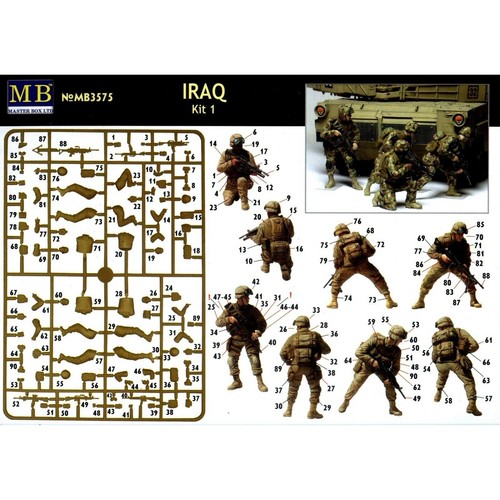 MASTER BOX MB3575 Plastic Figure Kit Scale 1:35 "Iraq" set 1 - Plastic model kit - Picture 4 of 15