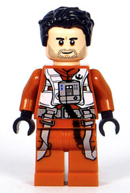 LEGO Star Wars - Poe Dameron Minifigure, Resistance X-Wing Pilot, Hair 75102 NEW