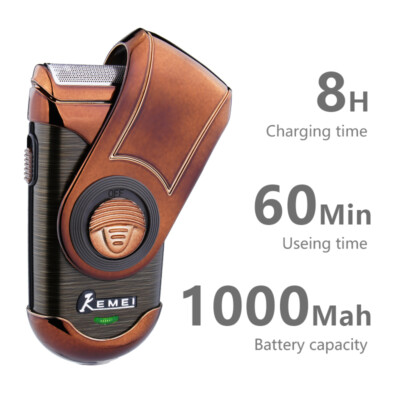 Portable Men Electric Shaver Trimmer Razor Hair Beard Shaving Machine Rechargabl
