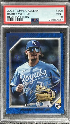 Bobby Witt Jr 2022 Topps Gallery #200 Rookie RC Auto Blue #32/50 