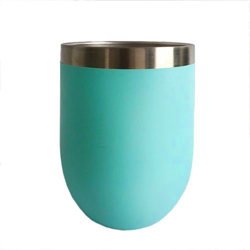 12oz Metal Stainless Steel Wine Tumbler Double Wall Insulated Cup 6J - Picture 6 of 8