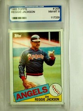Reggie Jackson #200 Topps 1985 PGS Mint 8