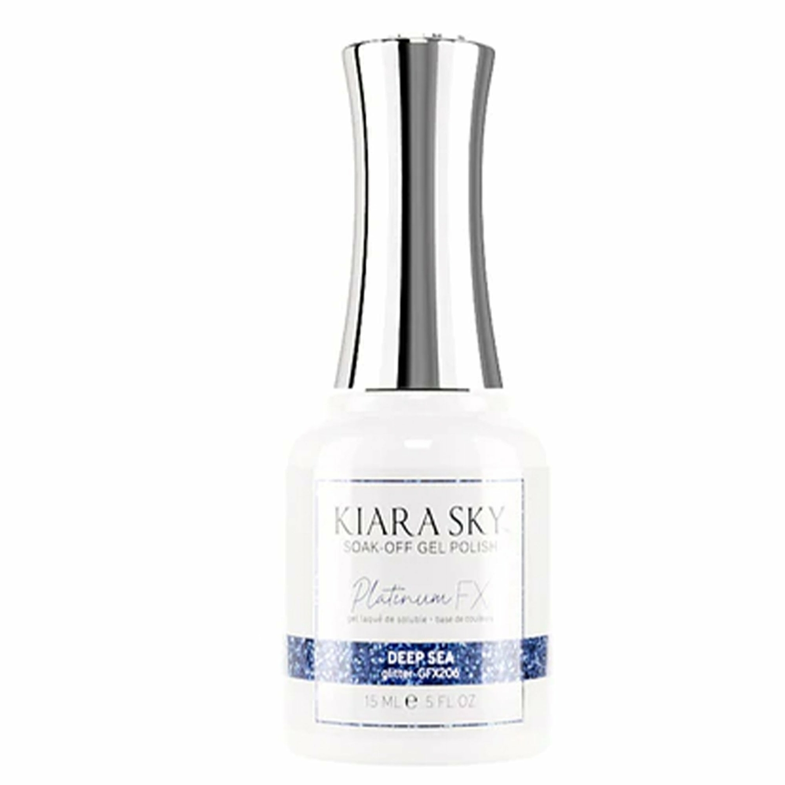 Kiara Sky Platinum Fx Reflective Glitter Gel Nail Polish - Deep Sea 15ml GFX206