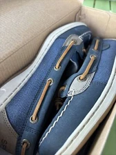 Sperry Women 6 M Dunefish Navy STS97677 Boat Store Demo in Box w/ Sole Stickers