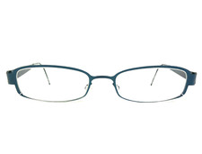 Lindberg Eyeglasses Frames Mod.5050 U13 Blue Rectangle Strip Titanium 50-18-145