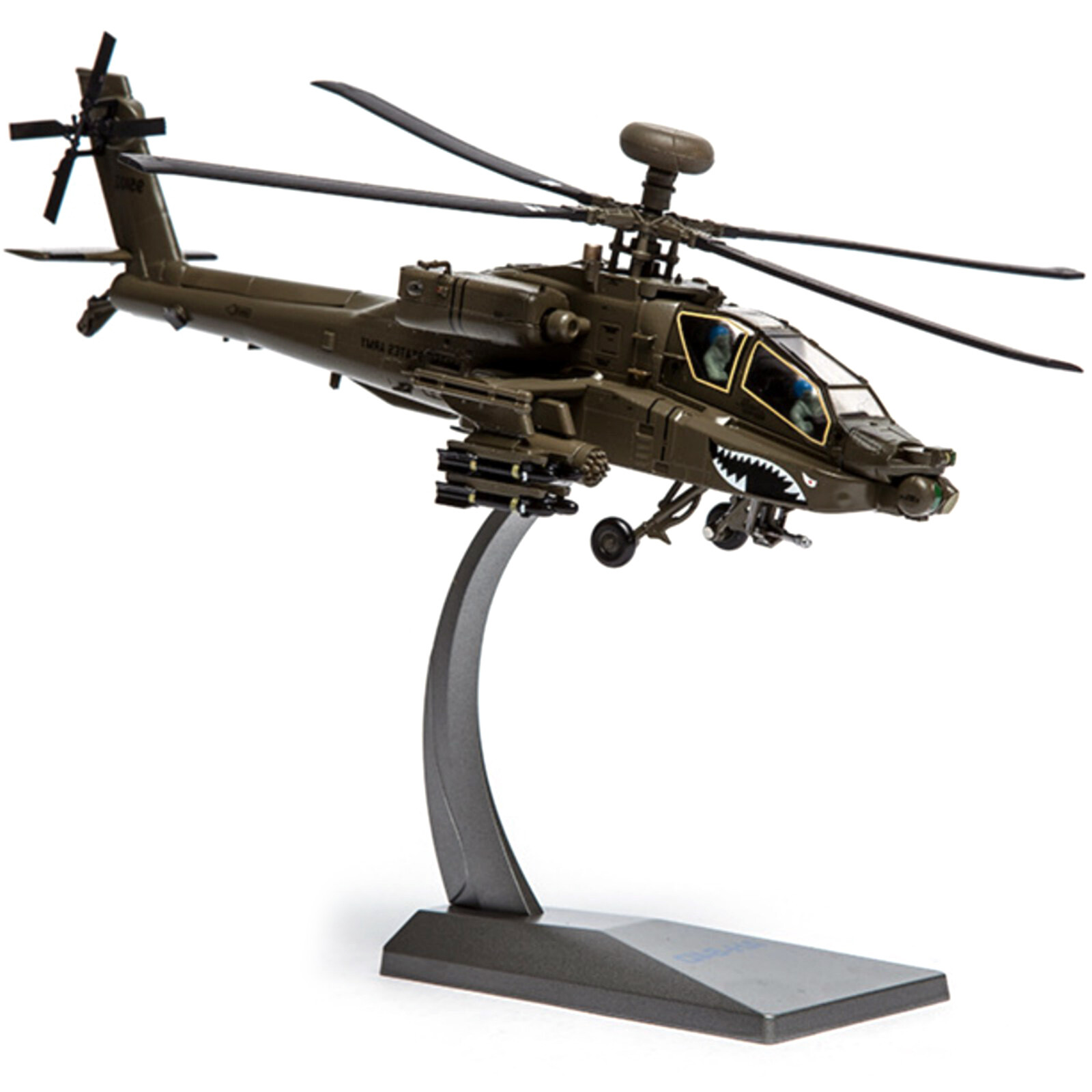 1/72 Scale Diecast Alloy US Army AH-64 Apache Bomber Aircraft Military Model