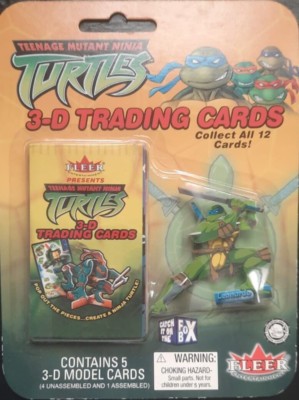 vintage Teenage Mutant Ninja Turtles leonardo 3-D trading cards 2003