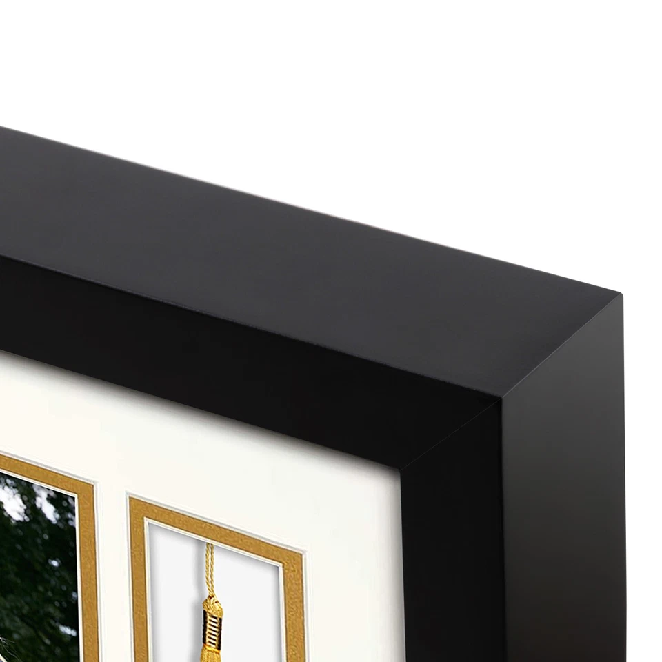 10x10 Black Shadow Box Frame for 5x7 Photo + Tassel Graduation Theme - Image 4 of 4