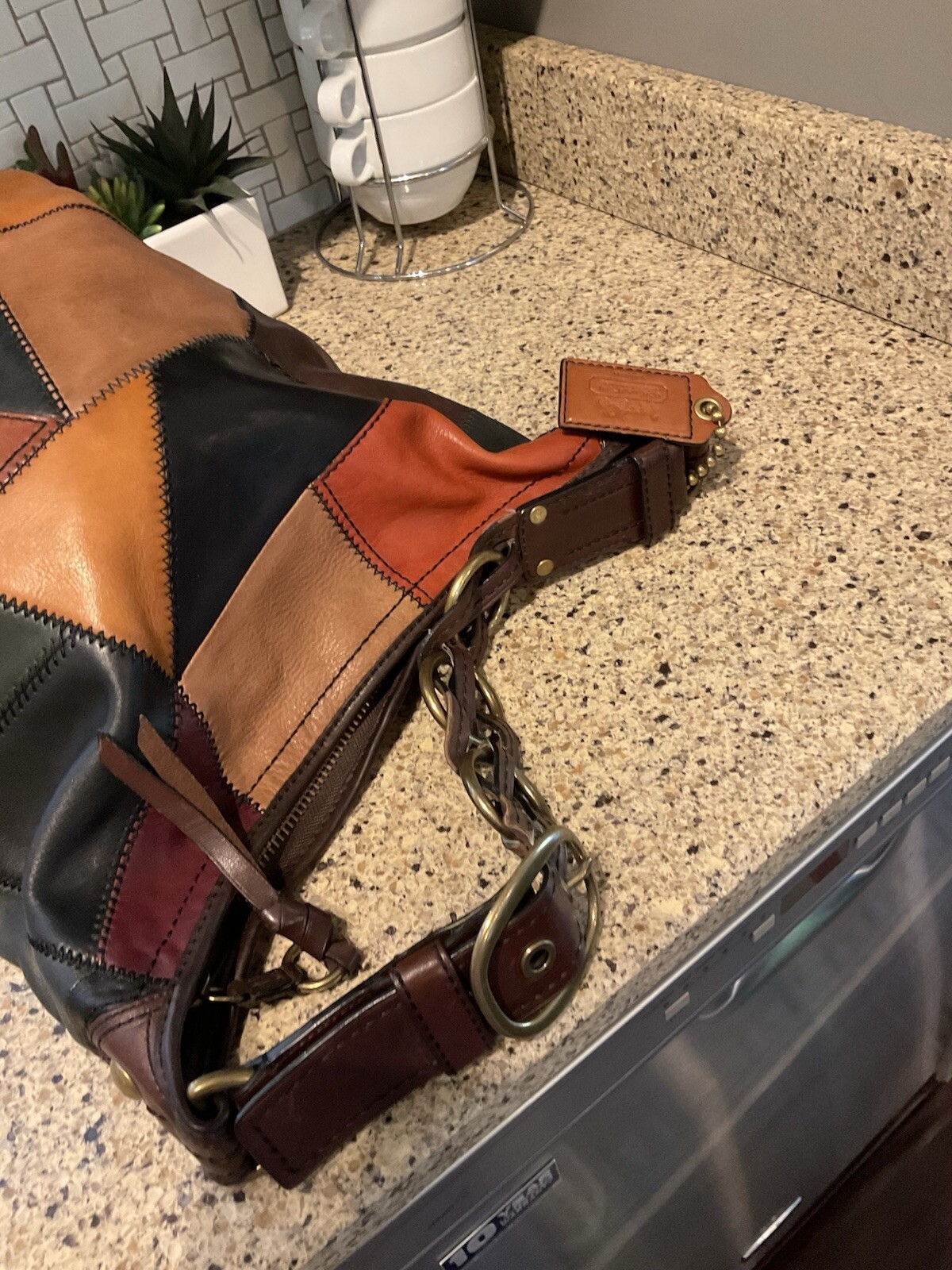 Coach PATCHWORK Leather Large Duffle Bleecker Bag… - image 9