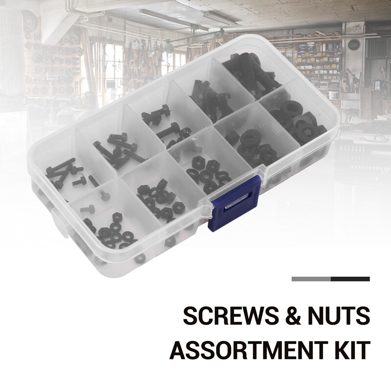 150Pcs M2 M2.5 M3 M4 M5 Nylon Hex vis Boulon ecrou rondelle Standoff