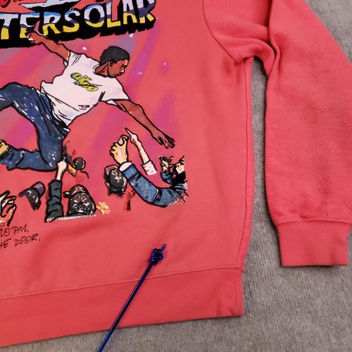 Akoo Intersolar Tour Sweatshirt Mens Large Pink Crewneck Graphic Pullover Urban - Picture 8 of 20