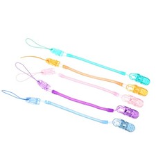 Retractable Elastic Baby Pacifier Chain Toddler Dummy Clip Anti-drop Soother