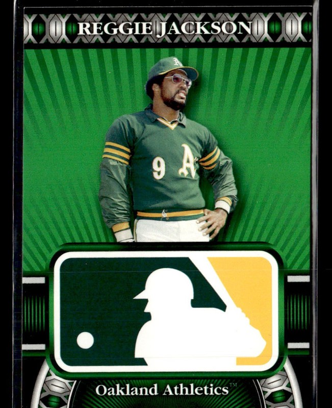 2010 Topps Logoman HTA #HTA-20 Reggie Jackson Card Oakland Athletics