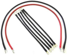 4 Awg HD Golf Cart Battery Cable 7 Pc Set Club Car DS IQ Set U.S.A Made