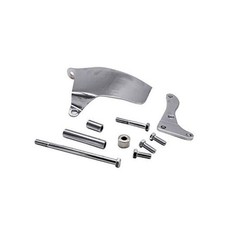 Chrome Plated Alternator Bracket Kits For Chevy Sbc Sb 305 350 Long Silver