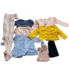 Baby Girl 18M Clothing Lot 8pc Carter's Cat  Jack Goodlad Tops Leggings