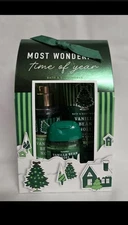 Bath and Body Works Vanilla Bean Noel 3 Pc Set Cream, Mist, Anti Bac Gel -3 NEW