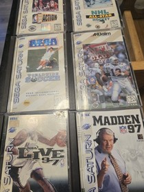 Sega Saturn Lot: Sports Games CIB TESTED WORKING 7 GAMES 